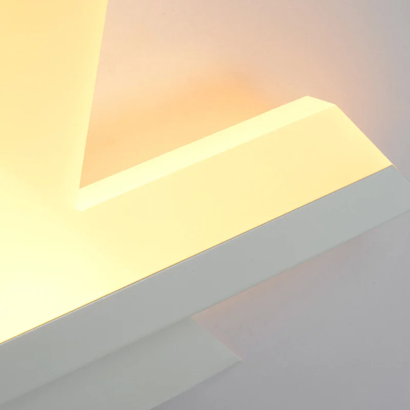Современные акриловые фонарь белый настенный светильник светодиодный металлический бра с яркий светодиодный полосы для постели ТВ фон лестница светодиодный 110V 220V