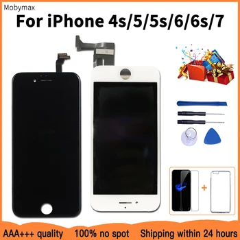

Grade AAA+++ LCD Screen For iPhone 7 6s Check & Test One by One LCD Display Replacement For iPhone 4s 5 5s 6 100% No Dead Pixel