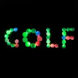 Новое поступление led Мячи для гольфа мигающий свет мигает Цвет ночь Training Гольф практика мяч для спорта на открытом воздухе wholsesale b2cshop