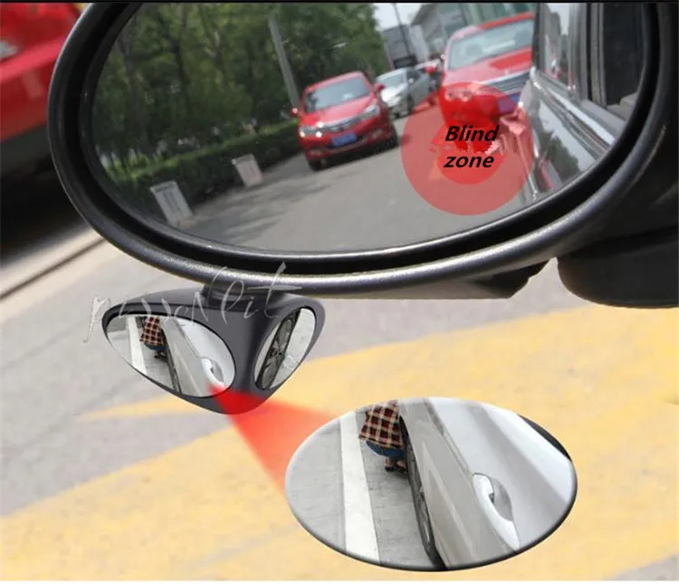 360 ° вращающийся 2 боковых окон автомобиля Зеркало для слепой зоны выпуклое зеркало Automibile внешний вид сзади Парковка зеркало защитные аксессуары для заднего хода