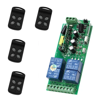 

Free Shipping AC 85V~250V 4CH Multi-Function RF Wireless Remote Control Switch 4Keys Transmitter and Wide Voltage Receiver