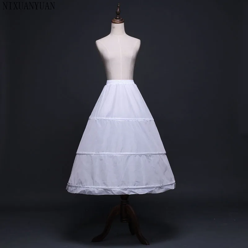 

Free shipping High Quality White Petticoats 3 Hoops Wedding Accessories For Wedding Dresses Bridal Gowns In Stock