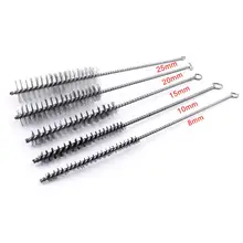 Хорошее качество 4/8 шт. 15 мм 20 мм Диаметр Проволока из нержавеющей стали набор кистей для трубы цилиндр отверстия щеточка для чистки чистой ручной инструмент