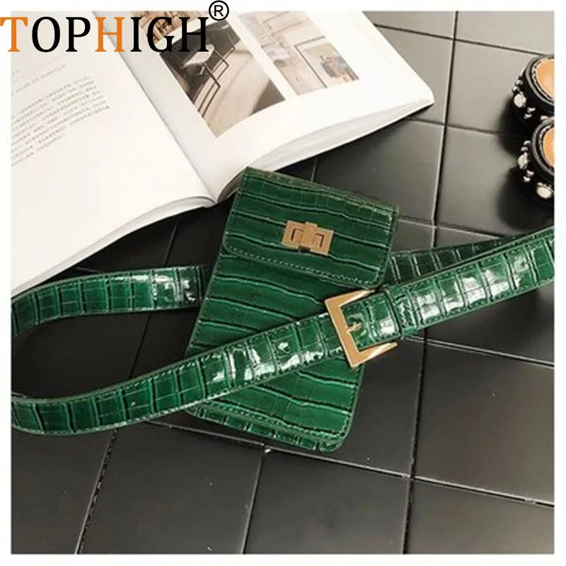 

TOPHIGH New Crocodile Green Women Messenger Bags Fashion Leather Crossbody Bag for Women Sac a Main Female Handbags Ladies Bags