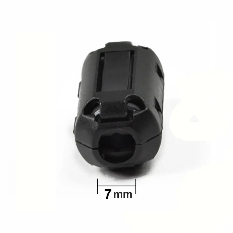 HOT 22x Clamp 3.5mm/5mm/7mm/9mm Clip On Ferrite Core Ring Noise Suppressor Filte