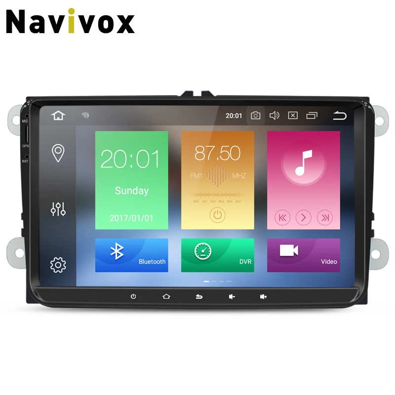 

Navivox car radio RK3188 /3688 RAM 4G For vw dvd android multimedia android 7.1/8.0 For vw 2007-2012 For Goif For skoda