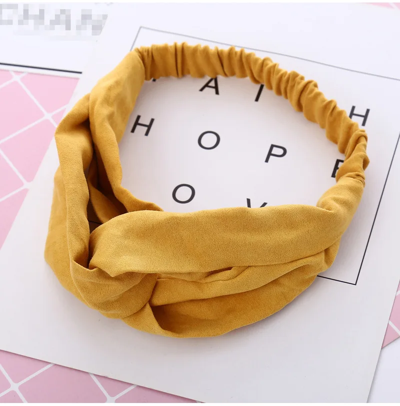 alice headband Women Hairband Summer Autumn Suede Headband Vintage Cross Knot Elastic Hair Bands Soft Solid Girls Hair Accessories long hair clips