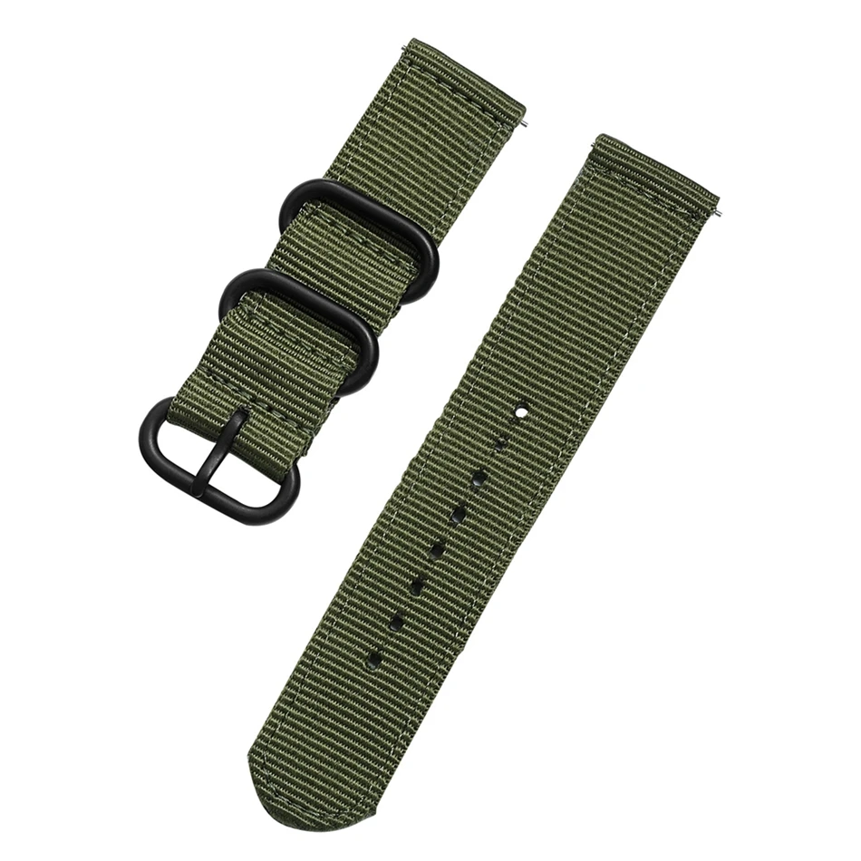 Canvas Nylon Wristband Strap For Xiaomi Amazfit Stratos 2 Pace Straps For Amazfit Bip Watch band For Samsung Gear S3 S2 Bracelet10