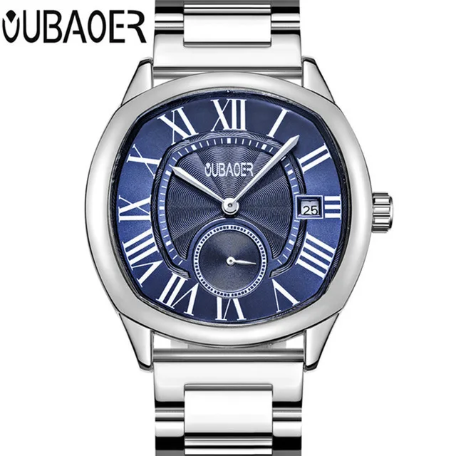 

2018 Men Watch NEW OUBAOER Luxury Brand Erkek Kol Saati Date Clock Men Sports Watches Men Quartz Watch Male Relogio Masculino