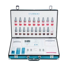 Famisoo татуировки комплект Перманентная Татуировка машины комплект цифровых губ/бровей татуировки ручка для нанесения Тату татуаж машина Kis картридж игла