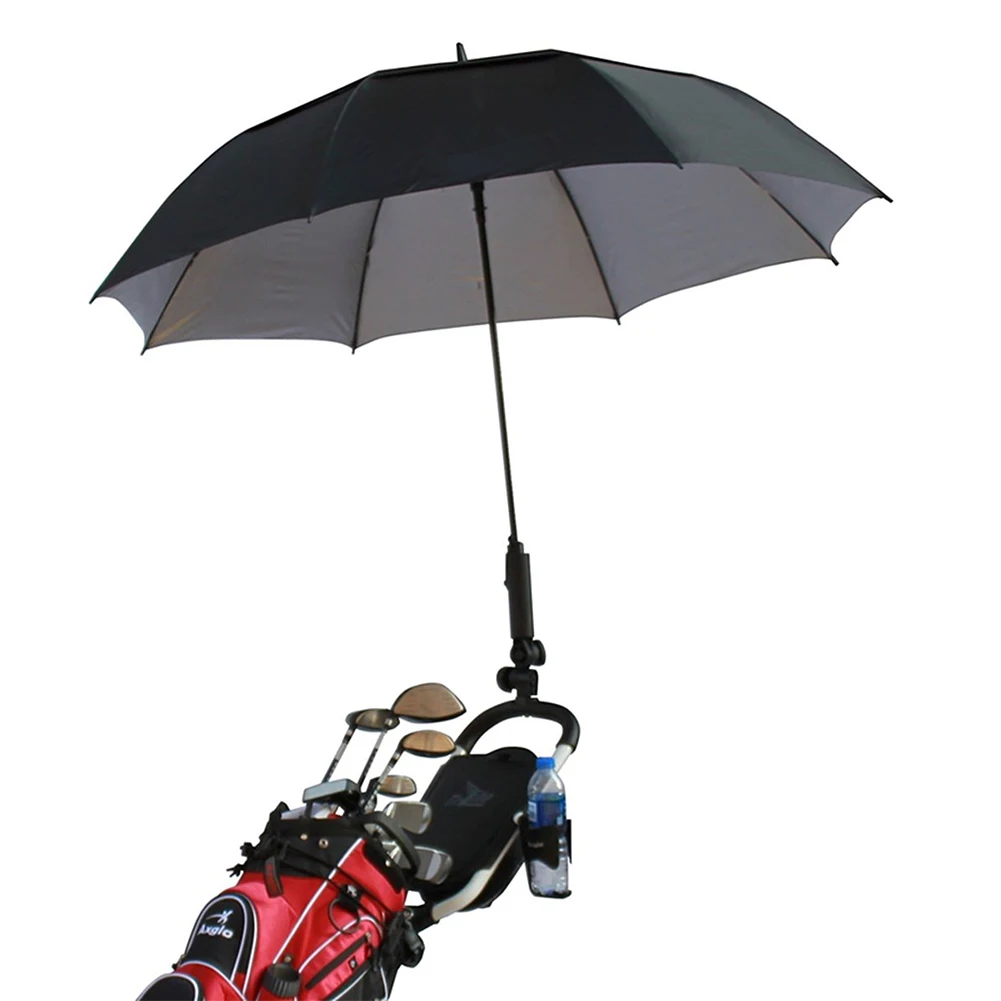 

Swivel Umbrella Holder Easy Install Accessories Golf Cart Durable Adjustable Angle Baby Stroller Double Lock Connector Stand