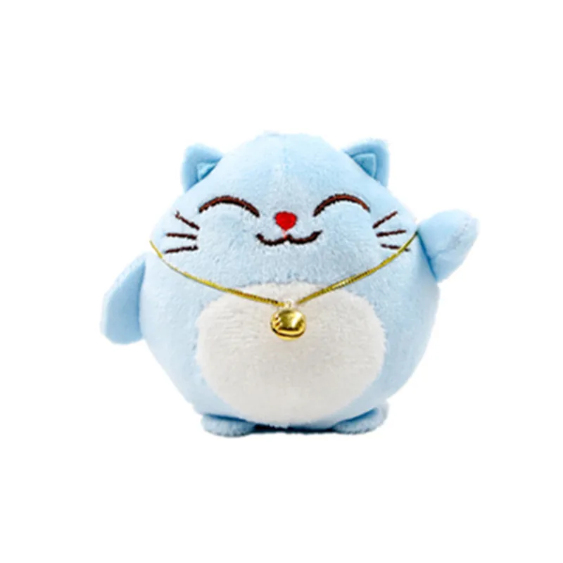 Фортуна кошка плюшевый брелок игрушки Kawaii Lucky Cats Neko кулоны Peluche куклы 24 шт./лот 7 см