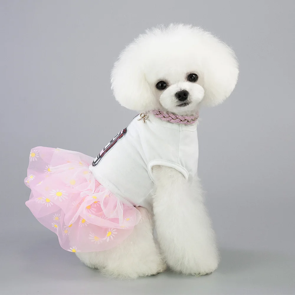 Popular dog clothes for small dog summer dress