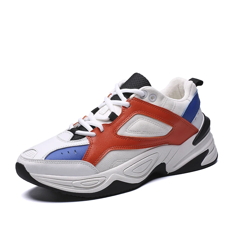 

GOXPACER Spring Autumn Casual Mixed Color Men Shoes Lacing Inner Elevator Shoes Fashion Low-Top Student Walking New All Match