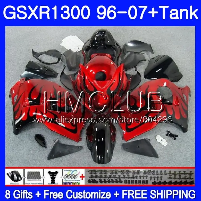 

Fairing For SUZUKI Hayabusa GSXR 1300 GSXR1300 96 97 98 99 00 01 26HM.10 GSX Black flames R1300 1996 1997 1998 1999 2000 2001