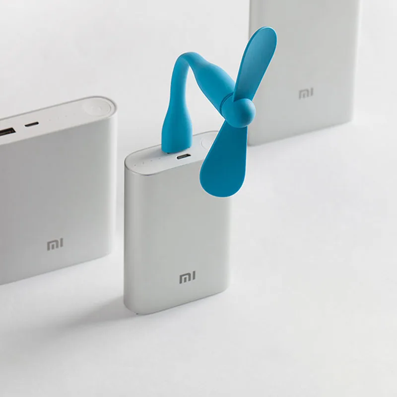 Оригинальный Xiaomi Mijia USB вентилятор гибкий портативный мини для Power Bank & Notebook Laptop