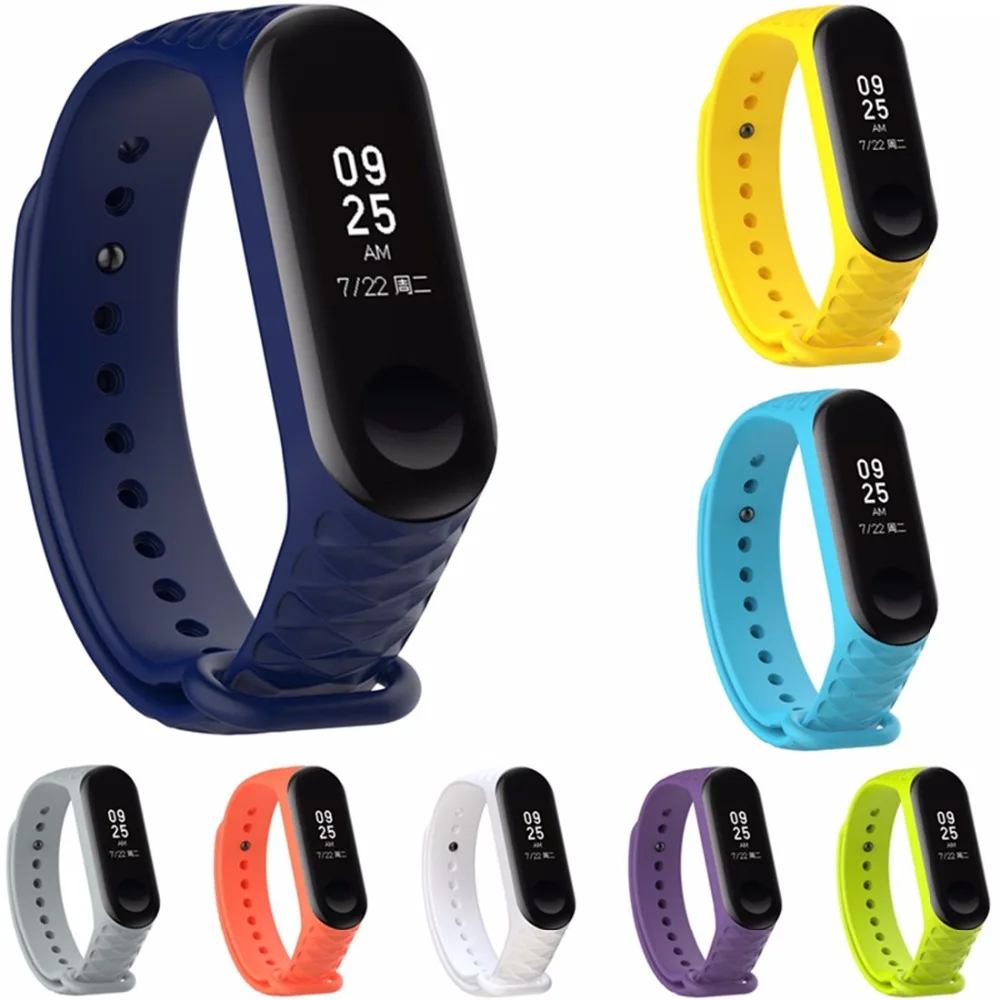 

for xiaomi mi band 3 Sports silicone Strap For Xiaomi Mi Band 3 Bracelet Wristband Mi band 3 Colorful Silicone belt Accessories