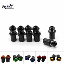 5mm 10 pcs 오토바이 윈드 스크린 윈드 실드 페어링 볼트 나사 너트 패스너 yamaha r1 r3 r15 r6 fz1 fz6 mt07 mt09 tracer(China)