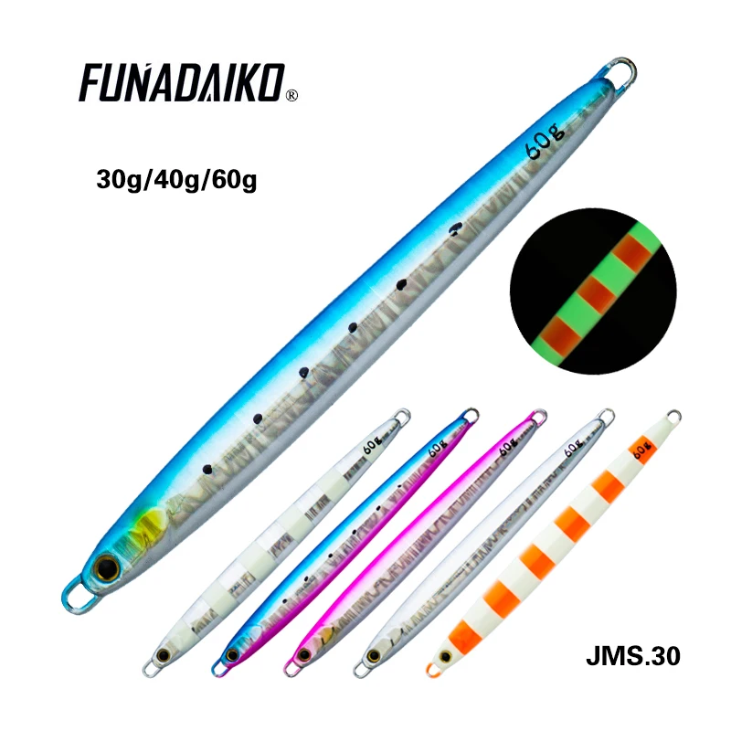 FUNADAIKO свинцовый джиг isca искусственный рыболовный джиг металлическая джиг приманка карандаш приманка медленная джиг приманка быстрая джиг 20 г 30 г 40 г 60 г