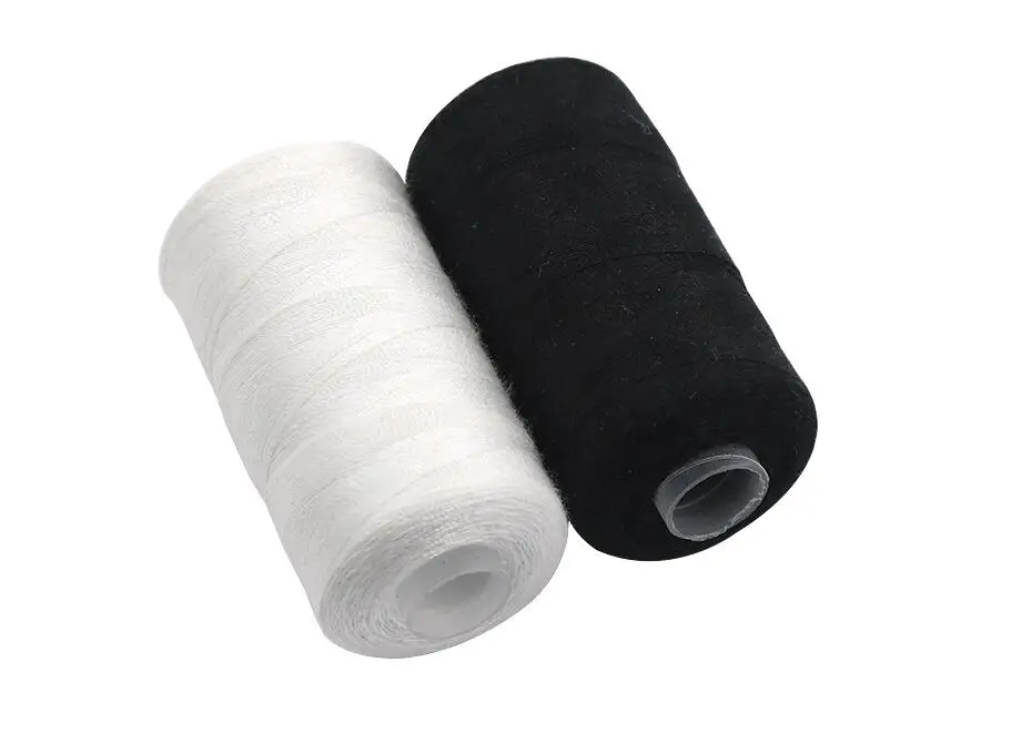 Set Filo Da Cucito In Poliestere – 10 Bobine Da 500 M, Colori Bianco, Nero, Grigio, Per Macchina Da Cucire