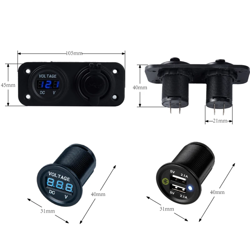 Новое горячее 2 USB зарядное устройство + двойные розетки расширитель для