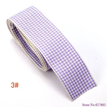 Free shipping 50Yards lot 1 25mm width purple styles polyester scottish tartan gingham ribbon bow decorative