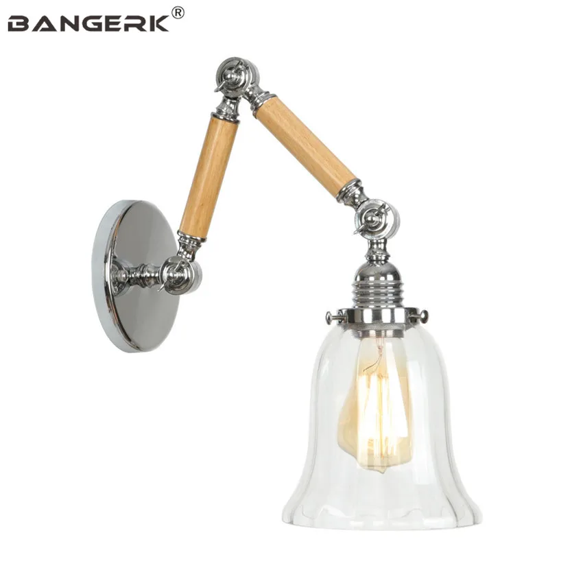 

Loft Long Arm Flexible Sconce Wall Lights Edison Industrial Vintage Lighting Adjust LED Wall Lamp Bedside Home Decor Fixtures