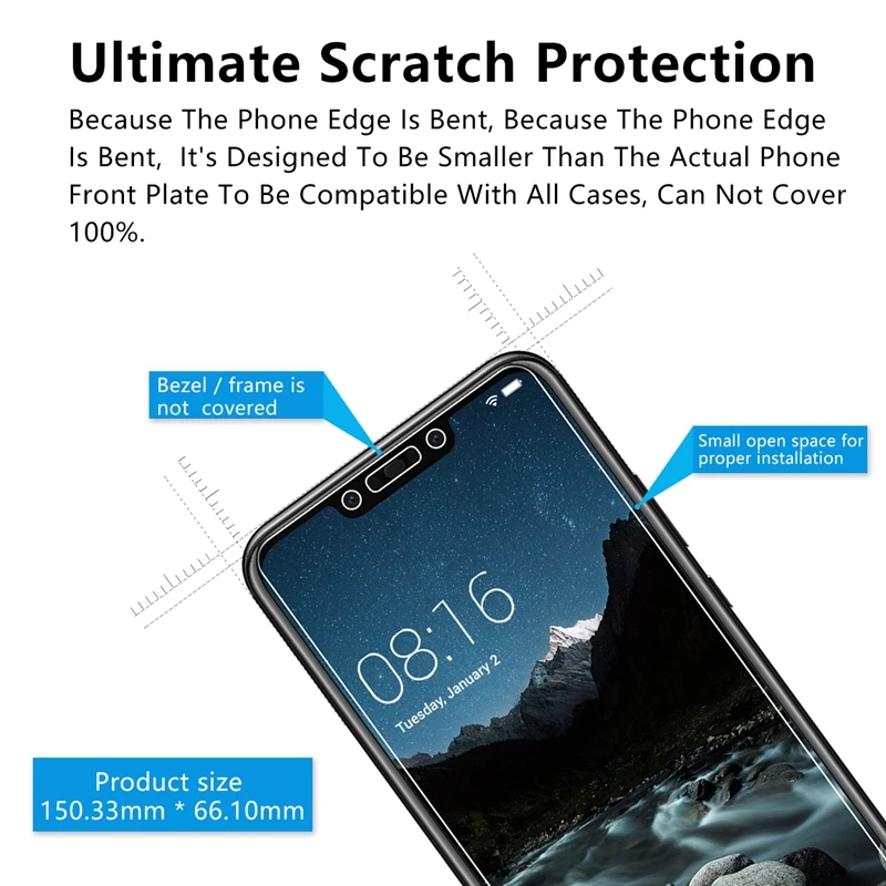 2 шт. для HUAWEI Nova 3 3i полное покрытие закаленное стекло протектор экрана 3d Защитная