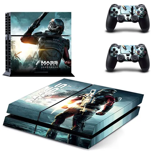 Игровой Mass Effect: Andromeda наклейка для PS4 наклейка для консоли sony playstation 4 и 2 контроллера наклейка для PS4 s виниловая наклейка - Цвет: GYTM0722