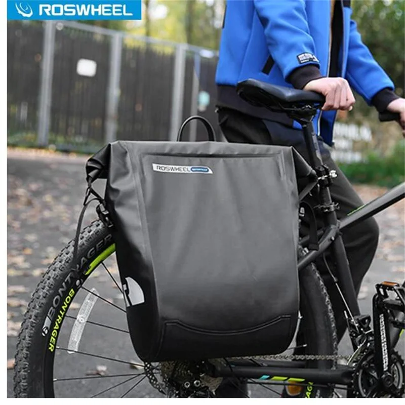 

ROSWHEEL Full waterproof bike Tail pakage Bags 20L bike trunk bag rear rack Mtb/Road cycling trunk bags bicycle bag