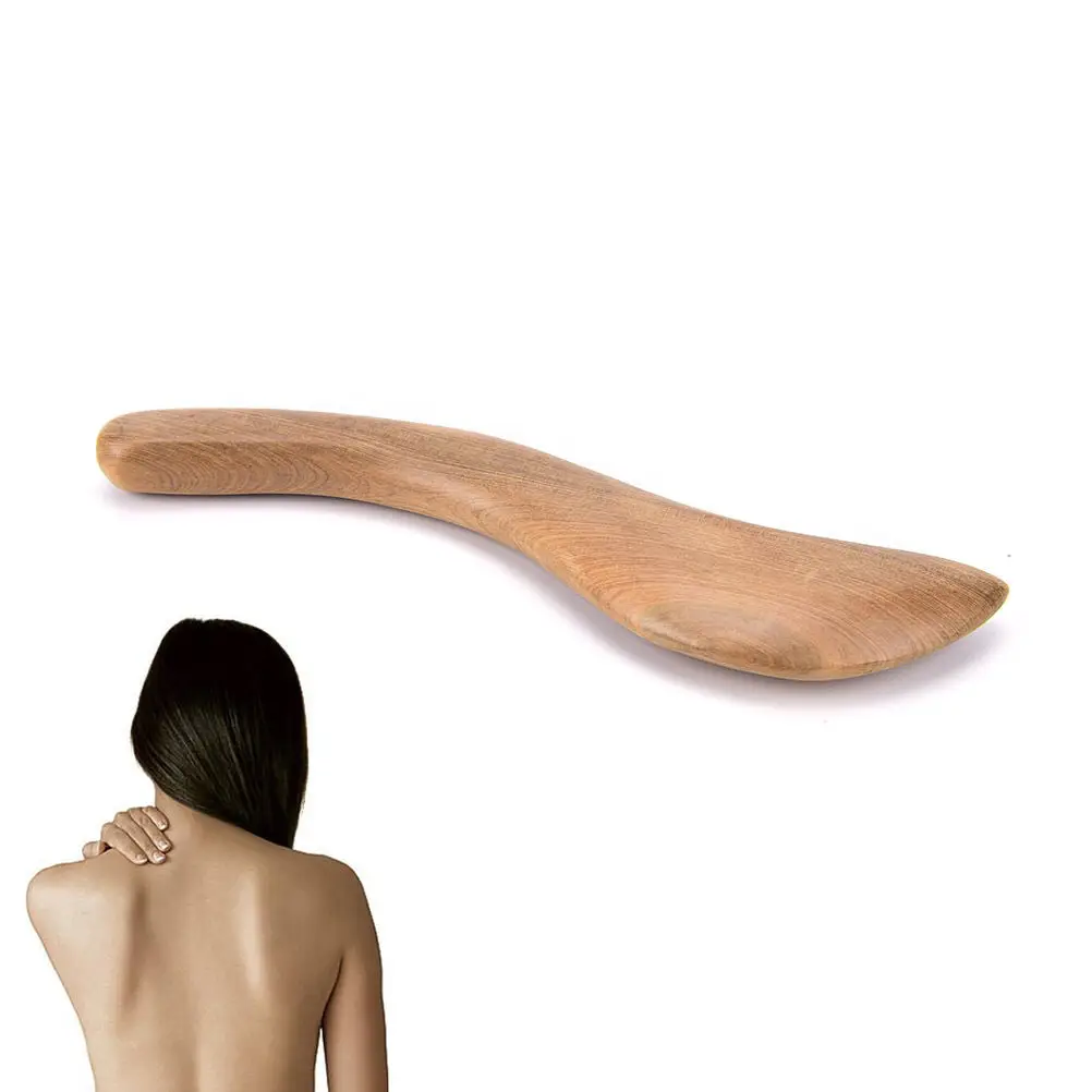 

TOP quality gua sha board Wood thumb type massage stick acupuncture point massage stick wood acupuncture stick