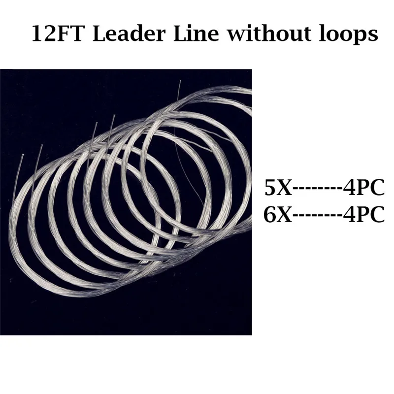 Maximumcatch 7.5ft/9ft/12ft/15ft 0X-6X Конический лидер с петлей нейлон Fly Рыболовная линия комбо - Цвет: 12FT Combo5
