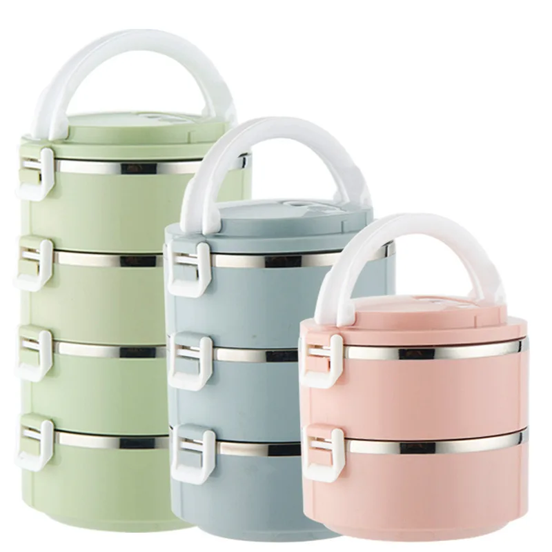 

Multilayer Stainless Steel Insulated Dinner 304 Japanese Student Box, Children's Pot Box, Double-layer Adult Sealed Dinner Box
