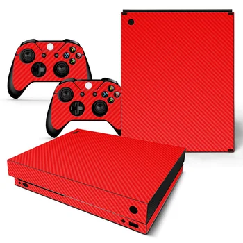 

Free drop shipping Skin Sticker for XBOX one X Vinyl Decals Cover #TN-XBONEXcarbon-red