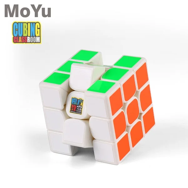 Moyu 3x3x3 MF3RS2 Speed Magic Cube Pro Smooth StickerTwist Puzzle Toys Black 