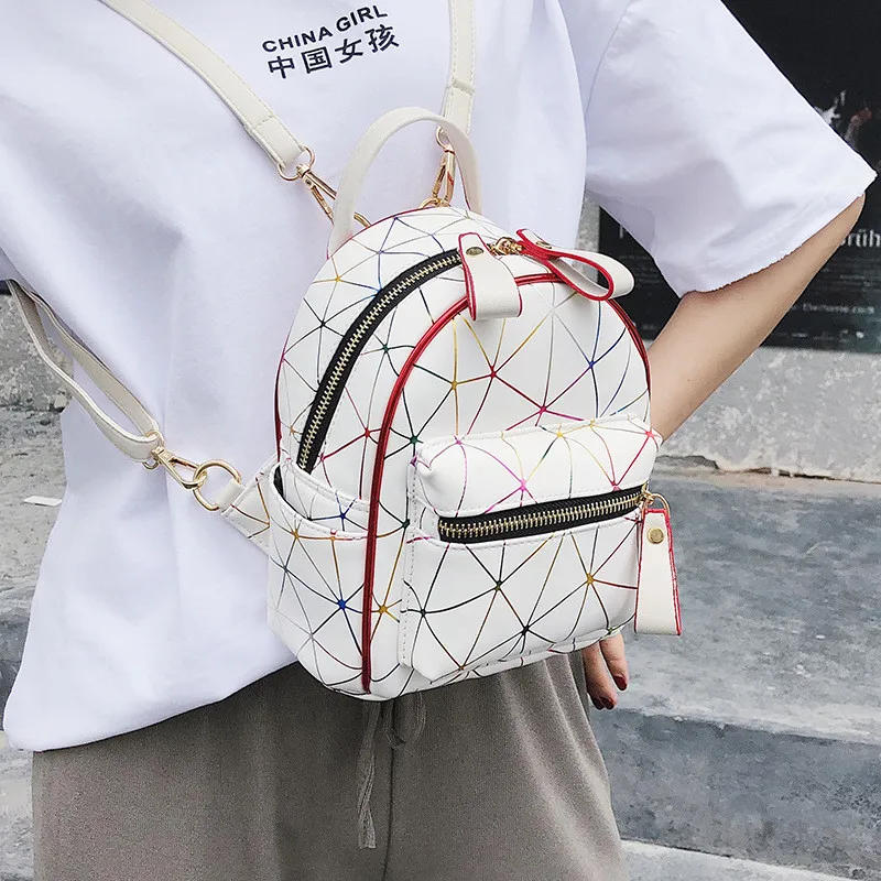 Miyahouse New Autumn Colorful Design Mini Backpacks Female Trendy PU