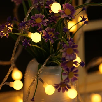 

2020 String Lights Supplier Wholesale New Year 10m 100 Led Ball String Christmas Light Party Wedding Decoration Holiday Lights