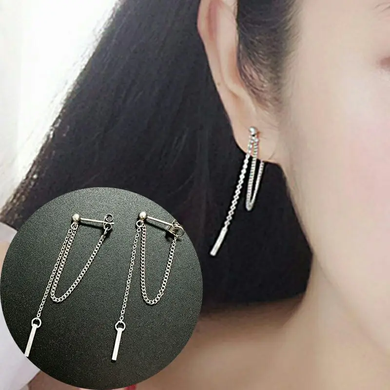 

Korean version Simple Fashion Earrings for Women Girl Punk Style Metal Earrings Jewelry Wholesale for Best Friend Party