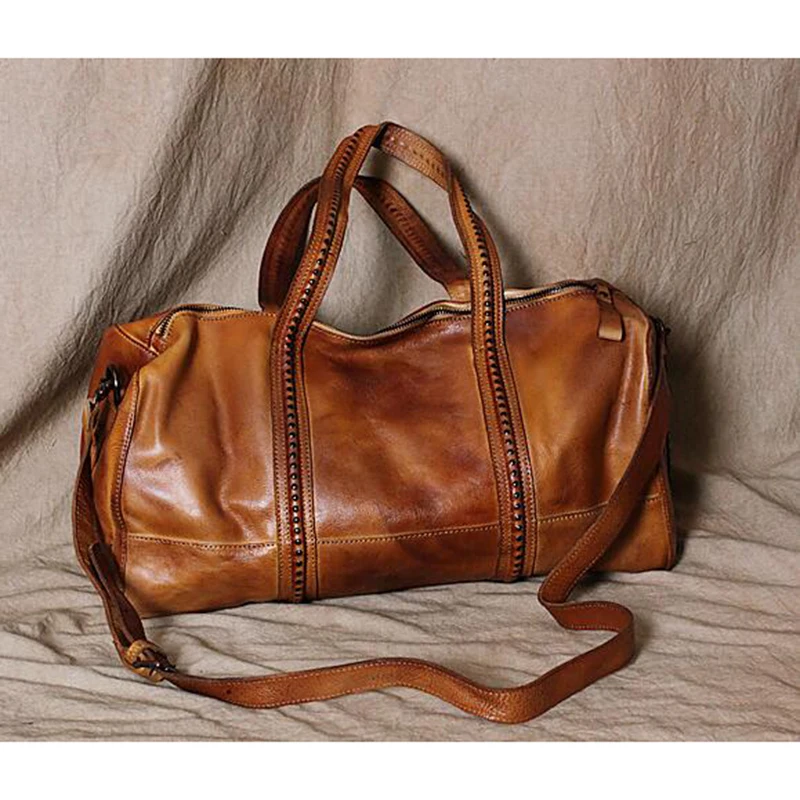 Fashion Leather Travel Shoulder Bag Large Weekend Duffel Top Quality Woman Handbag Genuine Business Por Design Bags In From Fashion Leather Travel Shoulder Bag Large Weekend Duffel Top Quality Woman Handbag Genuine Business Por Design Bags In From