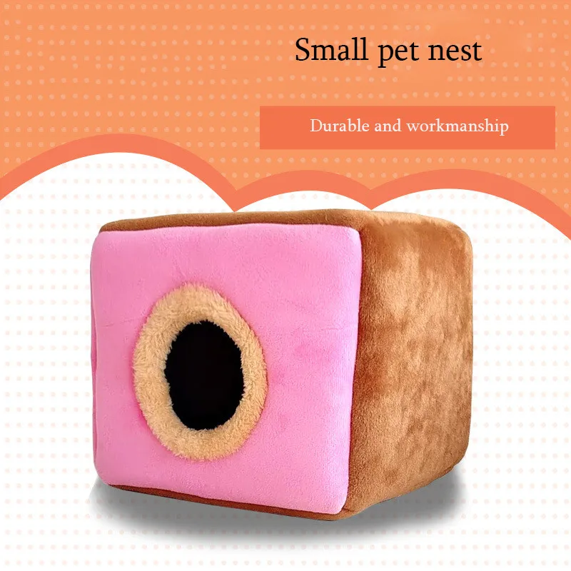 

1 PCS Hamster House Cage For Rats Rabbit Chinchilla Cage Guinea Pig Cage Bed Soft Flannel Winter Warm House Pet Accessories E