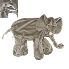 60 см кожа слона на молнии Мягкая Плюшевая Игрушка мягкая детская игрушка животные большой размер Успокаивающая детская подушка для сна детская спокойная кукла