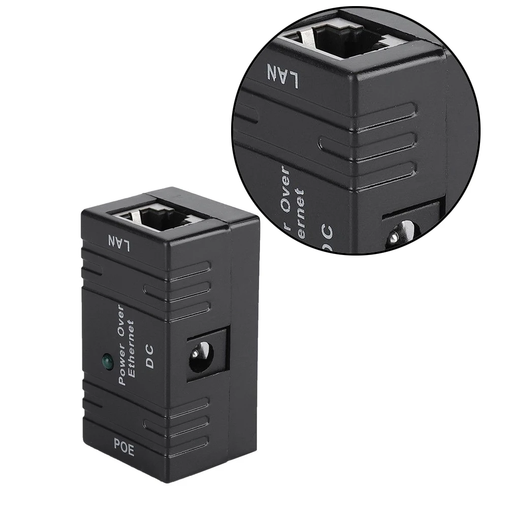1 шт. черный RJ45 POE сплиттер инжектор переключатель адаптер питания для HIKVISION Dahua IP