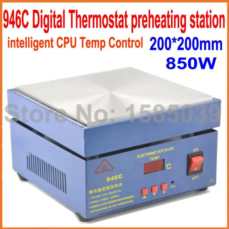 110/220 В 850 Вт 946C 200X200 мм Цифровая Платформа термостата нагревательная плита станция предварительного нагрева