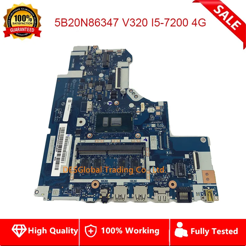 

5B20N86347 Mainboard For Lenovo 320-15IKB 320-15isk V320 Laptop Motherboard i5-7200 4G DG421 DG521 DG721 NM-B241 100% Test