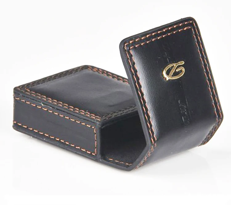 Buy Black Leather Bag for Memorial Dupont Lighter L2