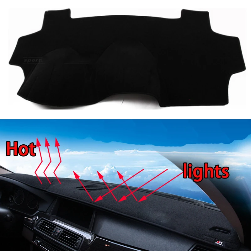 

Car dashboard Avoid light pad Instrument platform desk cover Mats Carpets Auto accessories car styling for Geely Kingkong panda