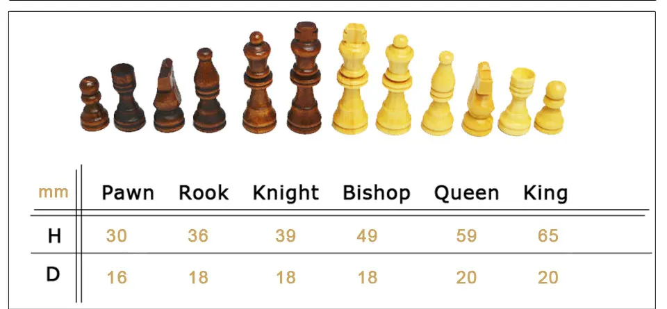 BSTFAMLY King высотой 54/65/80/92/105 мм деревянные шахматные фигуры набор шахматы игра для переноски удобный светильник шахматная доска LA68