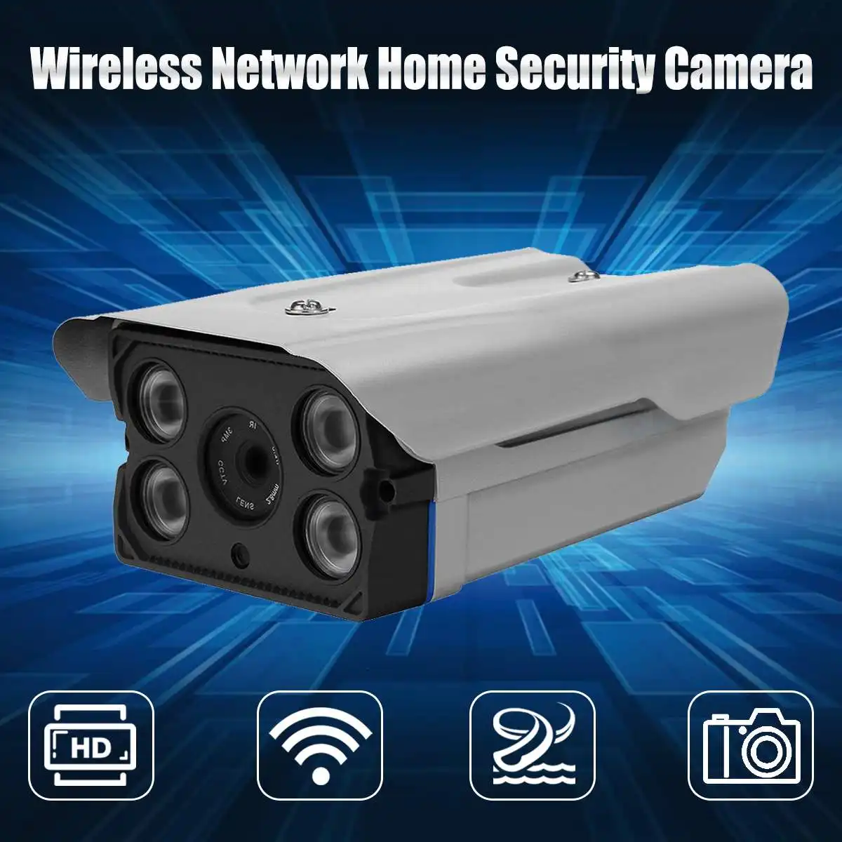 

720p HD Outdoor Home Wireless Security Surveillance Video IP Camera System 300W Waterproof 2.8mm 4mm
