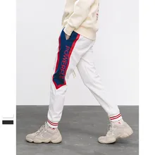 Летние осенние спортивные штаны для бега с надписью powertable, мужские спортивные штаны с эластичной резинкой на талии, мужские уличные цветные штаны-шаровары