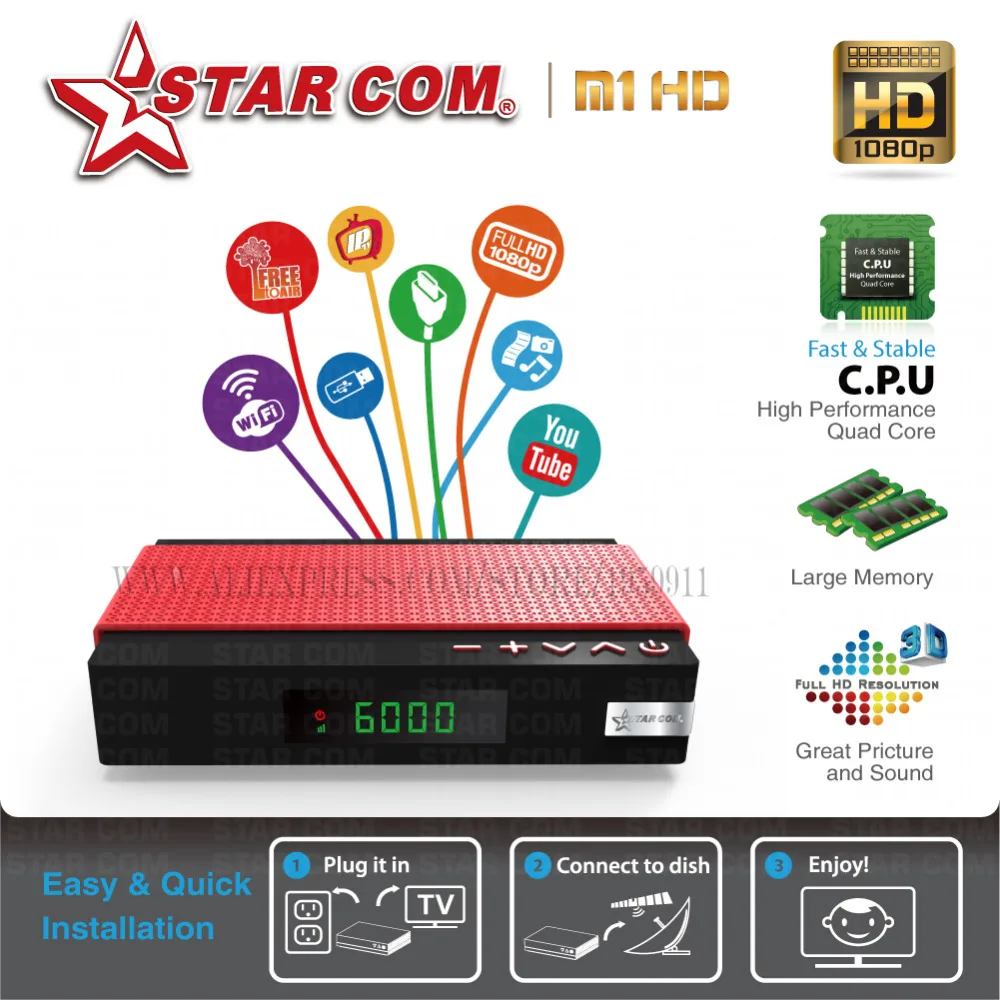 STARCOM SATELLITE TV RECEIVER 4